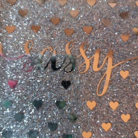 Kensie Home Mirrored Glass Jewelry Box with Glittery Sassy Top! - Picture 6 of 6